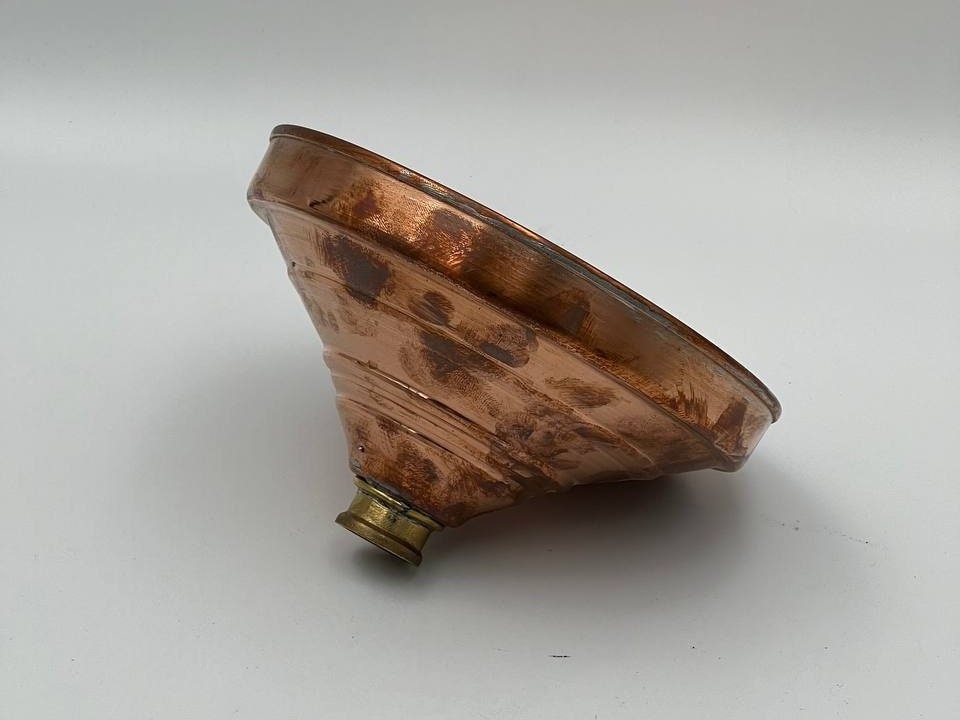 Unlacquered Solid Copper Rain Shower Head, Large Round Handcrafted Vintage Showerhead, Indoor and Outdoor shower head - bohoprime